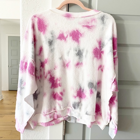 NWT Free People Kelly Pink Tie Dye Set - Picture 5 of 9